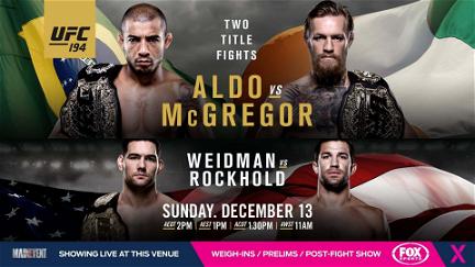 UFC 194: Aldo vs. McGregor poster