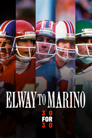 Elway to Marino poster