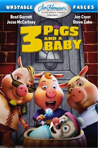 Tres cerdos y un bebé poster
