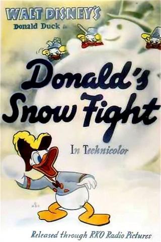 Donalds Schneeballschlacht poster