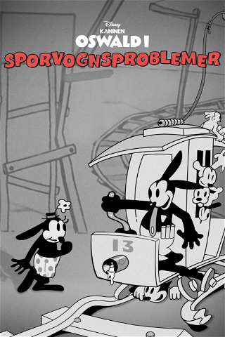 Kaninen Oswald i "Sporvognsproblemer" poster