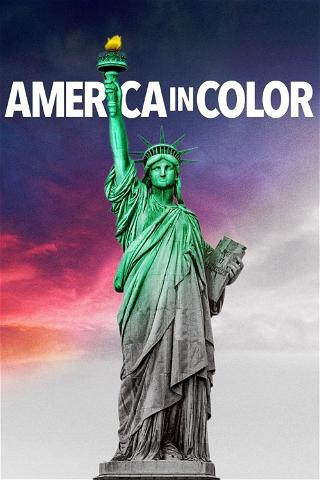 USA i farver poster