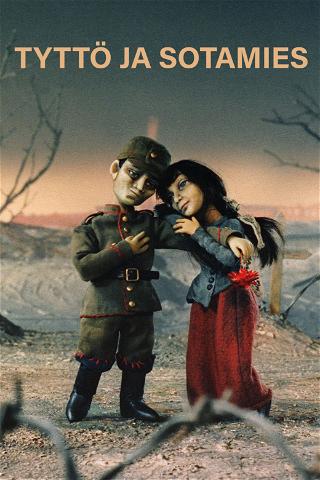 Tyttö ja sotamies poster