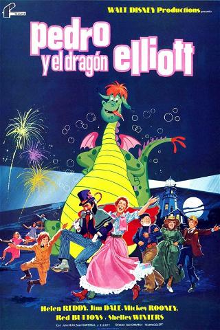 Pedro y el dragón Elliot poster