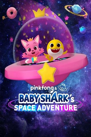 Pinkfong en Baby Haai in de ruimte poster