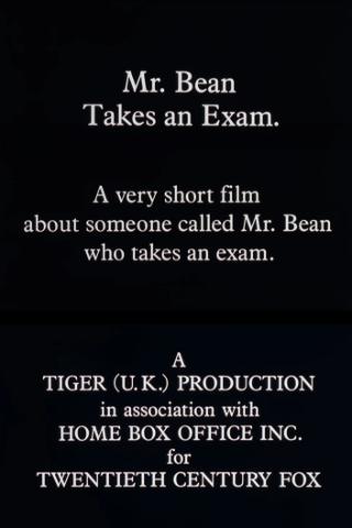 Mr. Bean Takes an Exam poster