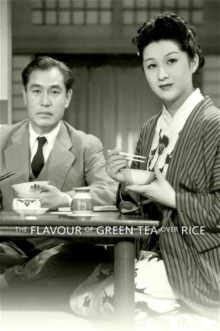 El sabor del té verde con arroz poster