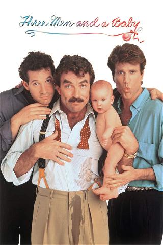 Tre mand og en baby poster