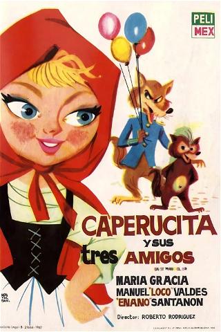 Little red riding hood and her three friends poster