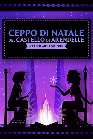 Ceppo di Natale del Castello di Arendelle: Paper Art Edition poster