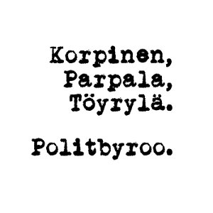 Politbyroo poster