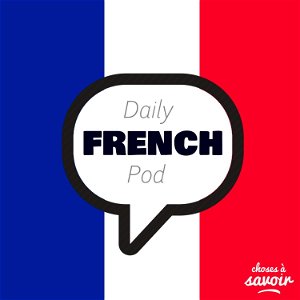 Learn French with daily podcasts poster