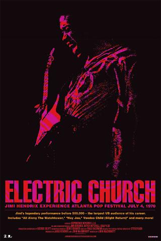 Jimi Hendrix Experience: Electric Church - Atlanta Pop Festival poster