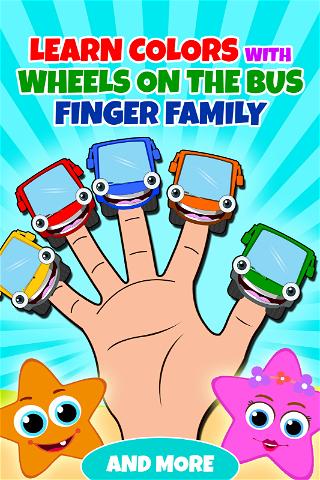 Learn Colors With Wheels On The Bus Finger Family And More poster