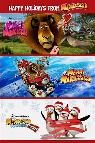 Dreamworks Happy Holidays from Madagascar poster