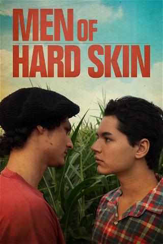 Mannen met een stoere huid poster