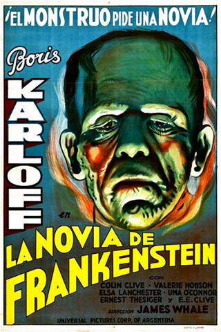 La novia de Frankenstein poster