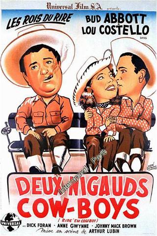 Deux nigauds cow-boys poster