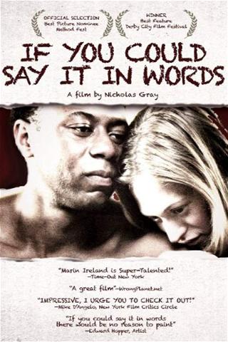 If You Could Say It in Words poster
