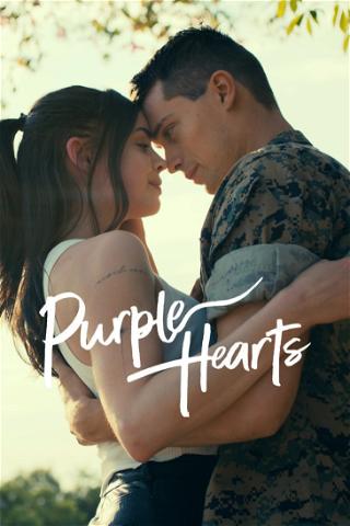 Purpurowe serca poster