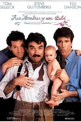 Tres hombres y un bebé poster