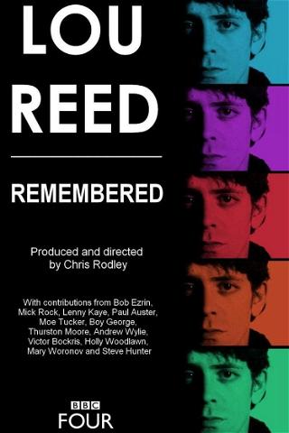 Lou Reed - Remembered poster