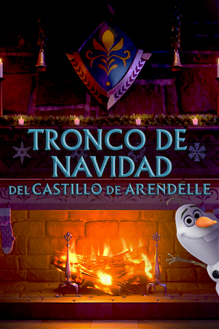 Tronco navideño del castillo de Arendelle poster