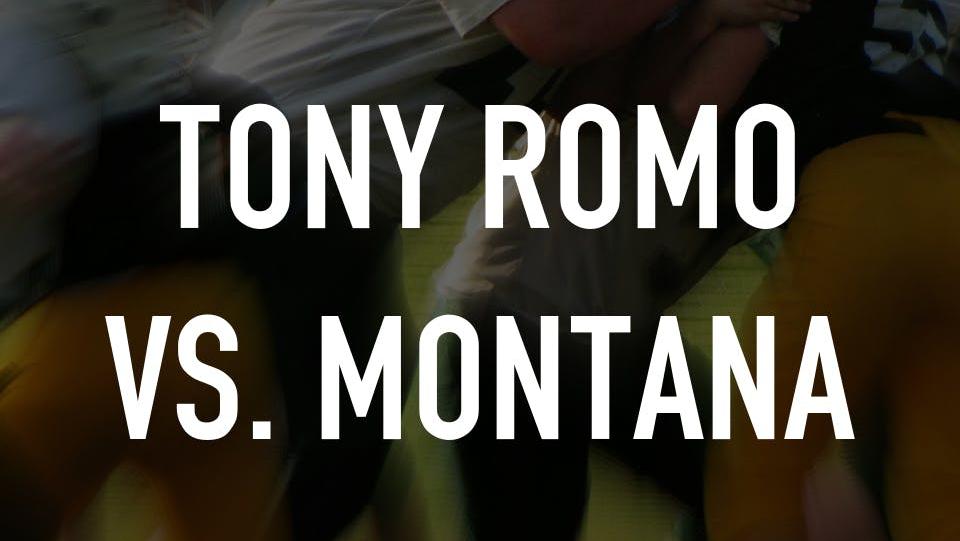 Tony Romo vs. Montana