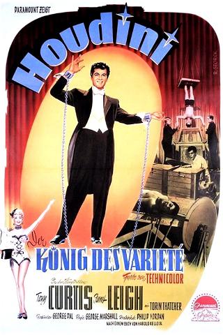 Houdini, der König des Varieté poster