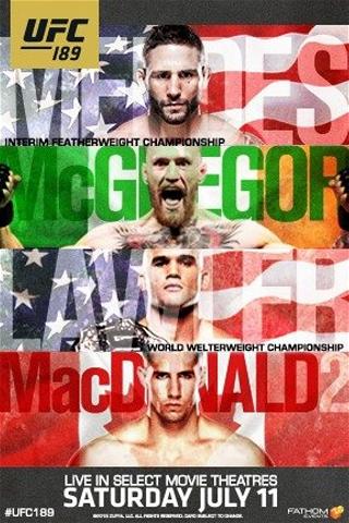 UFC 189: Mendes vs. McGregor poster