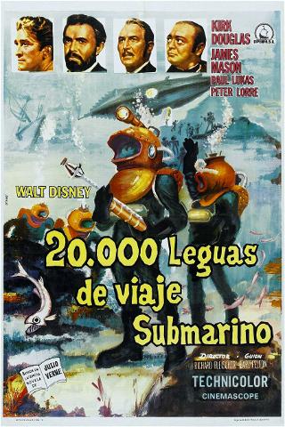 20.000 leguas de viaje submarino poster