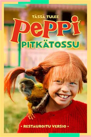 Tässä on Peppi Pitkätossu poster